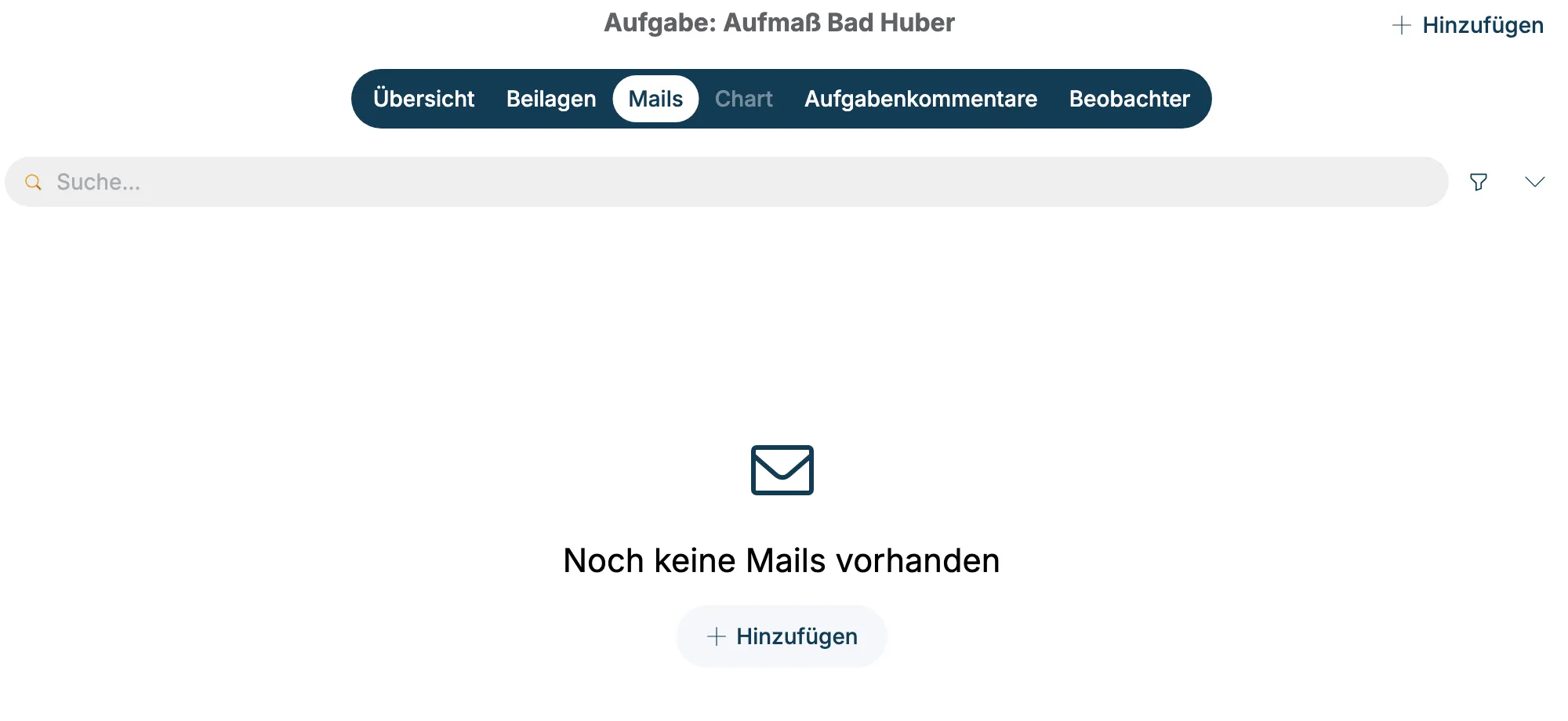 Reiter Mails ohne Einträge