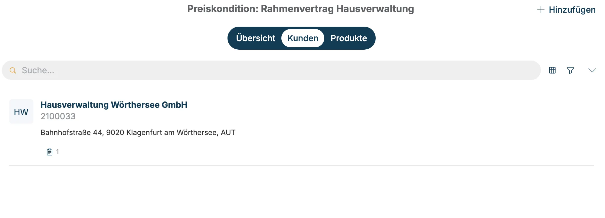 Reiter Kunden der Preiskondition mit Hausverwaltung Wörthersee GmbH